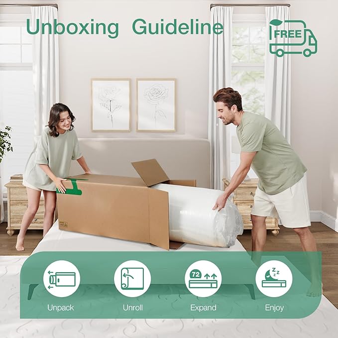 Novilla Mattress Queen Size,12 Inch Gel Memory Foam Mattress in a Box for Cool Night & Motion Isolation,Medium Firm Feel, Bliss