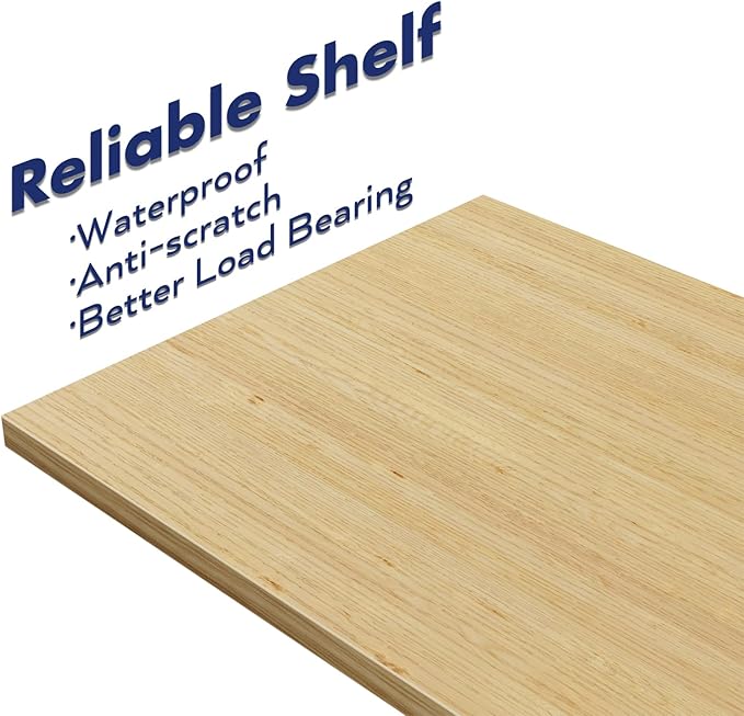 NUMENN 5 Tier Bookshelf, Tall Bookcase Shelf Storage Organizer, Modern Book Shelf for Bedroom, Living Room and Home Office, Natural