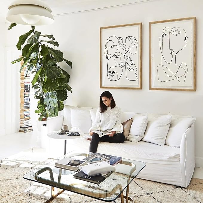 Egofine 18x24 Solid Wood Picture Frame, Made of Solid Wood Covered by Plexiglass 16x20 with Mat 18x24 without Mat, Poster Frame for Wall Mounting Photo Vertically or Horizontally, Carbonized Brown