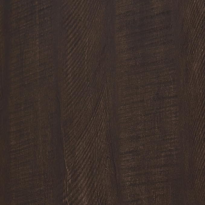 Amerlife 65" Fireplace TV Stand with 60" Glass Electric Fireplace, Industrial & Farmhouse Media Entertainment Center with Open Shelve Storage for TVs Up to 75", TV Console for Living Room, Espresso