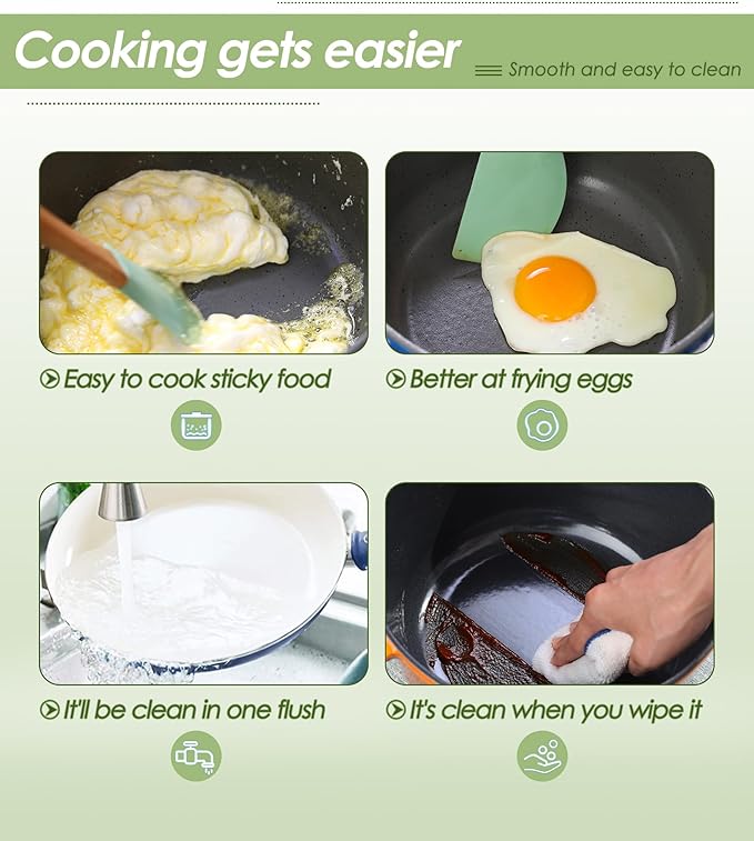 Enameled Cast Iron Dutch Oven Pot with Lid for Sourdough Bread Baking, Bread Dutch Ovens, Cooking Pots, 5 Quart, Pistachio Green