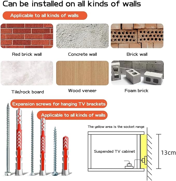 Floating TV Stand,94.5 Inch Wall Mounted TV Shelf,Modern Entertainment Center Media Console with Storage for Bedroom,Living Room (Gary)