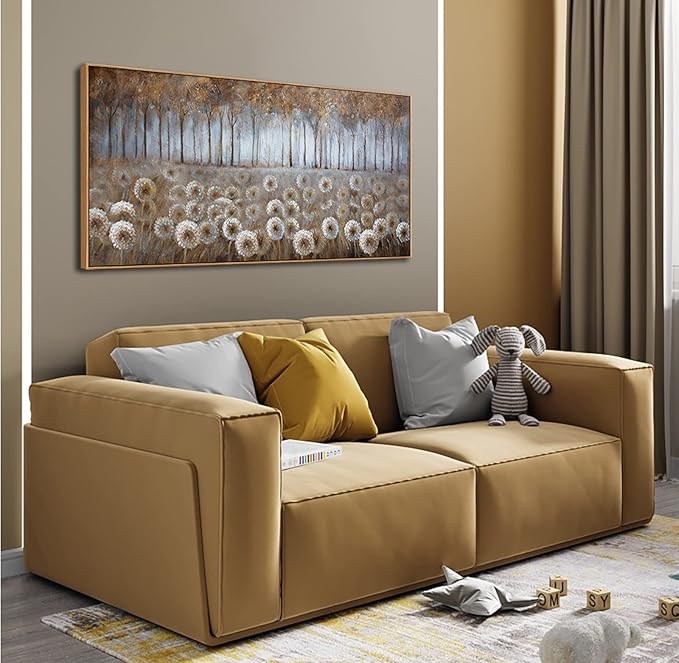 Large Living Room Wall Decor Decoration Canvas Wall Art for Bedroom Modern Framed Art Bedroom Home Brown pictures for Living Room 24x48 Framed Art Landscape Wall Art