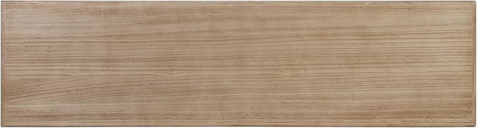 Christopher Knight Home Hirai Narrow Console Table with Geometric Silhouette, Entryway Table with Premium Wood Veneer Finish, MDF Wood Design Display Table for Home Decoration, Living Room, Brown