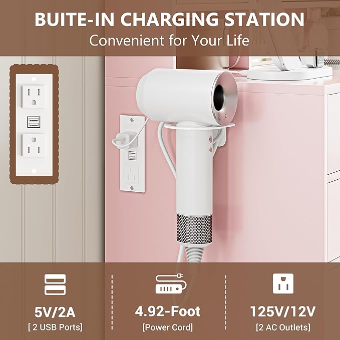 Vanity Desk with Mirror and Lights Makeup Vanity Desk with Lights 3 Colors 38" Dressing Table with Drawer and Cabinet for Bedroom Transparent Glass Top Power Outlet for Bedroom Pink