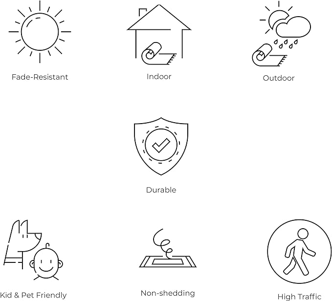 JONATHAN Y Moroccan Geometric Indoor Outdoor Area Rug 9X12 Yellow/Cream, Ourika Textured Weave for Backyard, Patio, Porch, Easy-Cleaning, High Traffic, Pet-Friendly, Non-Shedding (SMB108G-9)