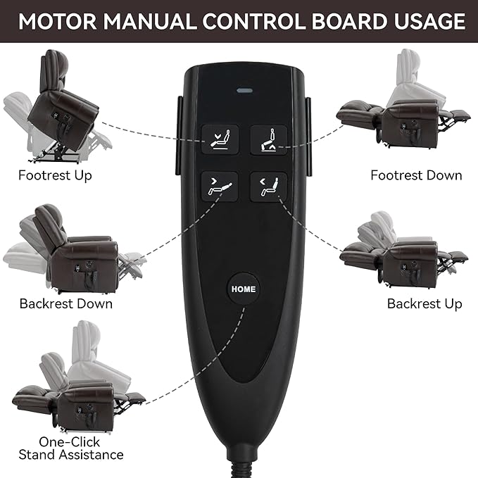 Recliner Chairs for Adults, Oversized Bedroom Chair with Massage, Sofa Chair Home Theater Seating with Lumbar Support, Comfortable Lift Chair for Elderly, Glider Nursery Chair for Living Room