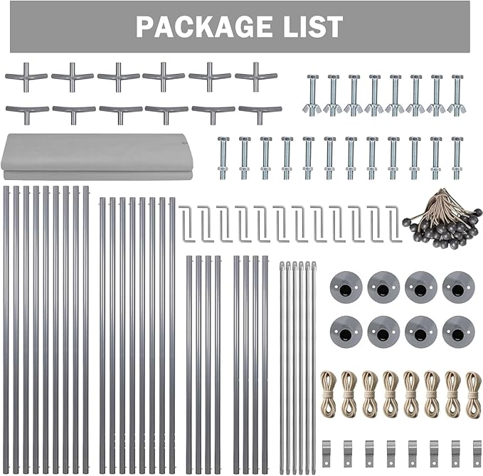12x20FT Heavy Duty Carport Canopy with Sturdy Frame, Portable Waterproof and UV-Resistant Garage Shelter, Adjustable Height for Car, Boat, Outdoor Storage and Parties Green