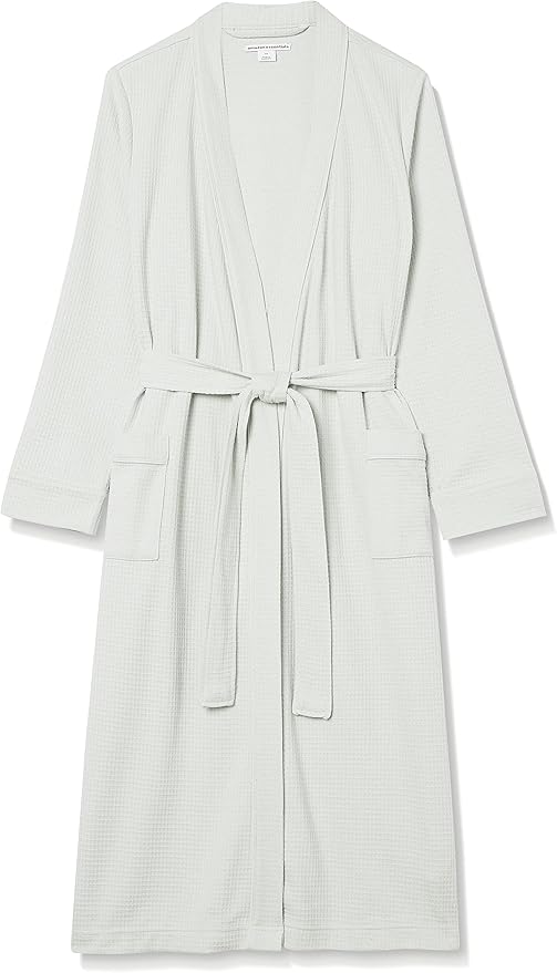 Amazon Essentials Women's Lightweight Waffle Full-Length Robe (Available in Plus Size)