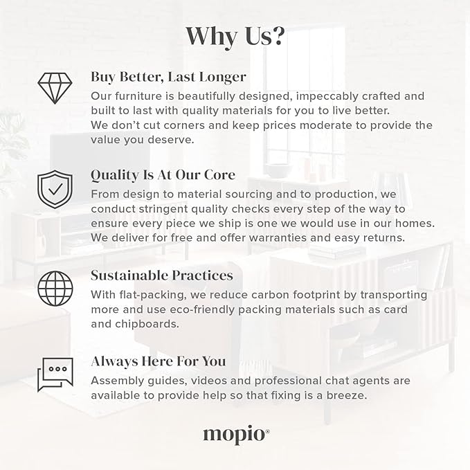 mopio Ensley TV Stand, Mid Century Modern for 55/60/65 inch TV, Farmhouse TV Stand, Entertainment Center with Storage, TV and Media Console for Living Room (Walnut, 46")