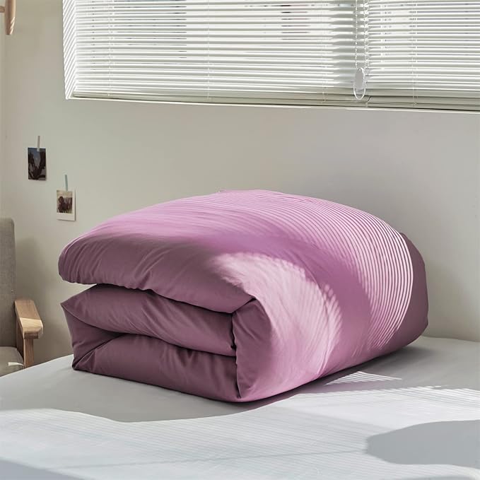 Purple Comforter Set King Women Dusty Purple Bedding Set Pale Mauve Blanket Quilts Dark Lilac Soft Breathable 3 Piece Comforter Set for King Bed Women Girls