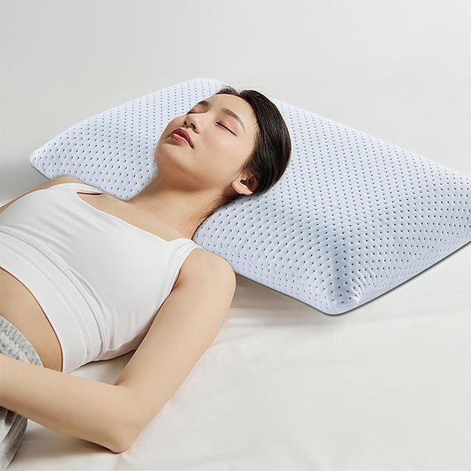 Gooo&Ma Memory Foam Pillow-1-Pack,Memory Foam Bed Pillow for Sleeping, Firm, Gel for Neck Support