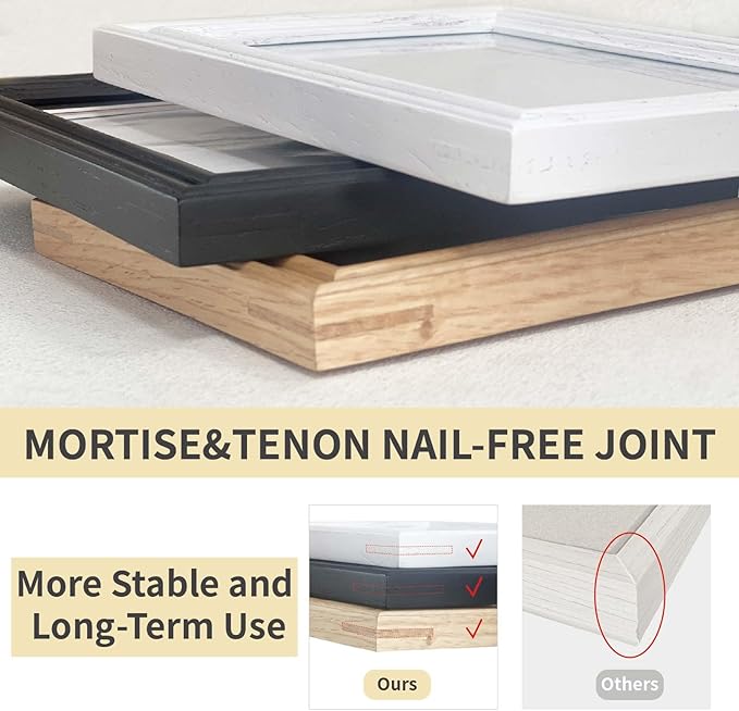 16x20 Picture Frame Matted to 11x14 ,16*20 Solid Oak Wood Picture Frames, 16 by 20 Premium wooden Photo Frame with Real HD Tempered Glass ,Ideal for Home Decor, Art Gallery , Vertical & Horizontal Wall Hanging Display,Oak Color, 1 Pack