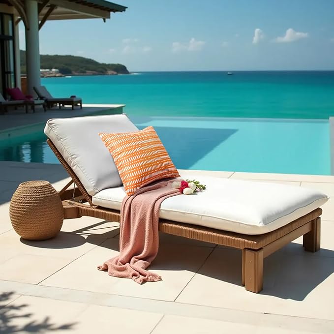 Pack of 2 18x18 Outdoor Pillows, Waterproof Throw Pillows with Inserts, Decorative Patio Pillows for Garden, Couch, Furniture, Sofa, Bed, Living Room(Pebble Orange)