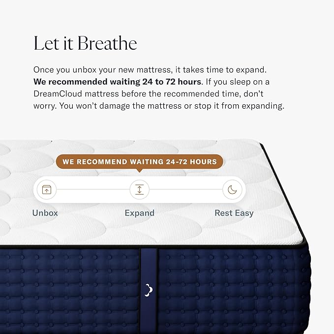 Premier 13" Queen Mattress - Luxury Hybrid Memory Foam - 365 Night Trial - Premium Pressure-Relieving Layers - Forever Warranty - Mattress in a Box - CertiPUR-US Certified