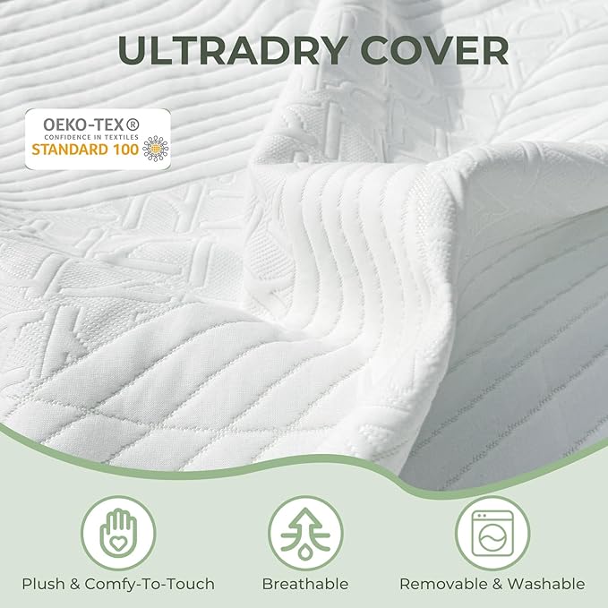 3 Inch Cal King Firm Mattress Topper, Extra Firm Memory Foam Bed Topper for Pain Relief, Cooling Gel-Infused & Removable Cover, CertiPUR-US & Oeko-Tex Certified