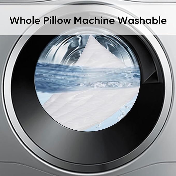 MINUPWELL Ultra Flat Pillows for Sleeping Thin, 7D High Support 2.5 inch Height Ultra Thin Pillows,Slim Bed Pillows for Stomach Sleeper,Standard Size -18x26 in