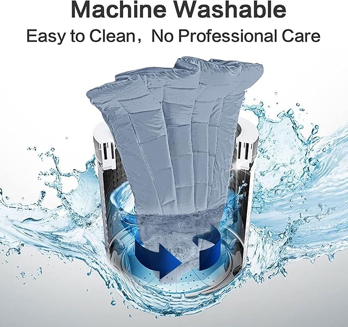 EASELAND Queen Size Mattress Pad Pillow Top Mattress Cover Quilted Fitted Mattress Protector 8-21" Deep Pocket Cooling Mattress Topper (60x80 Inches, Dusty Blue)