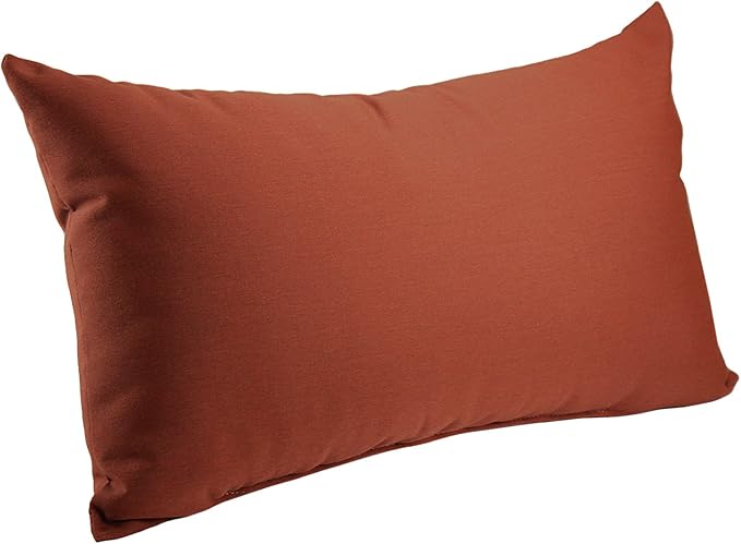 Comfort Classics Set of 2-22x12x4 Sunbrella Indoor/Outdoor Fabrics Lumbar Pillows in Henna Inc.