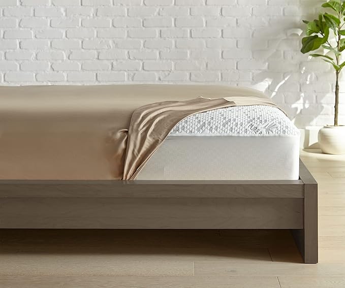 King Mattress Protector by PURE BAMBOO, Waterproof, Charcoal Fiber - Viscose Derived from Bamboo Charcoal Fiber, Mattress Cover Protects Against Moisture, Spills, Stains (King)