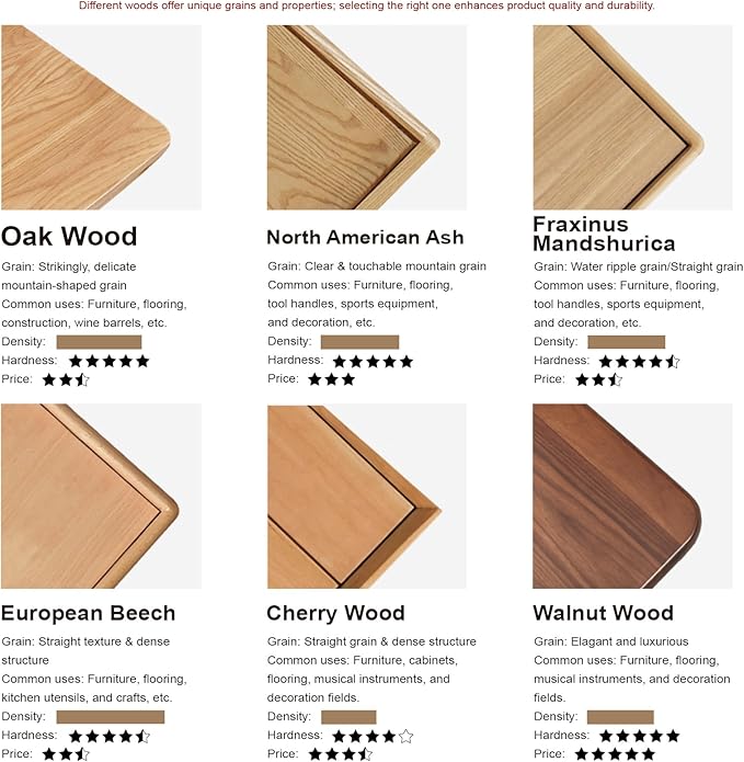 100% Solid Oak Coffee Table with Storage Shelf, 2-Tier Wooden Center Table for Living Room, Farmhouse Rustic Rectangle Table, Easy Assembly, 47 Inch