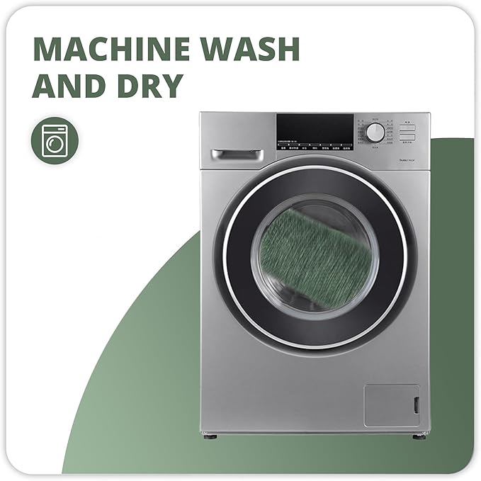 Bath Mat,Ultra Thin Bathroom Rugs,Rubber Bath Mats for Bathroom,No Slip Bath Rugs,Quick Dry,Machine Washable,Low Pile,Absorbent,Shower Outside,Sink,Home Decor Accessories.Green,1'5"x2'3"(2 Pack)