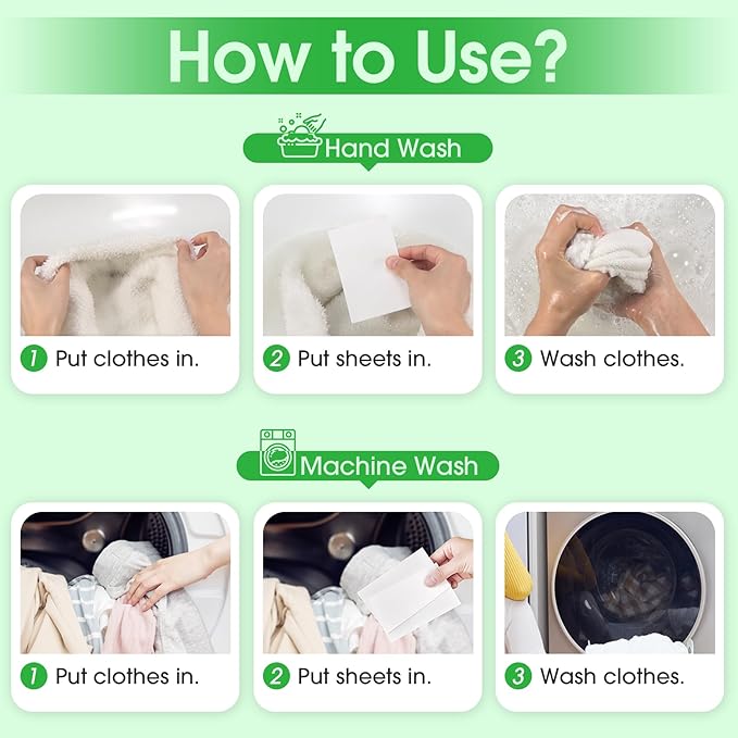 Poesie Laundry Detergent Sheets Fresh Scent 320 Sheet Liquidless Soap Sheets Detergent for Travel Camping Dormitory Hotel