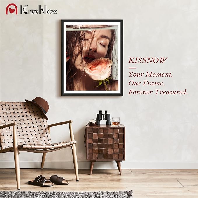 24x30 Poster Frame 4 Pack, Black Solid Wood, Wall Gallery Picture Frame