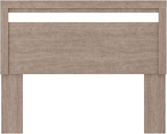 Signature Design by Ashley Flannia Modern Platform Headboard ONLY, Full, Grayish Brown