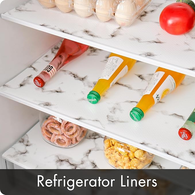 Cooyes Shelf Liner – Premium Non-Adhesive Cabinet and Drawer Liner for Kitchens – Waterproof Shelf Paper with Modern Pattern – Durable EVA Cabinet Mat – Easy to Cut