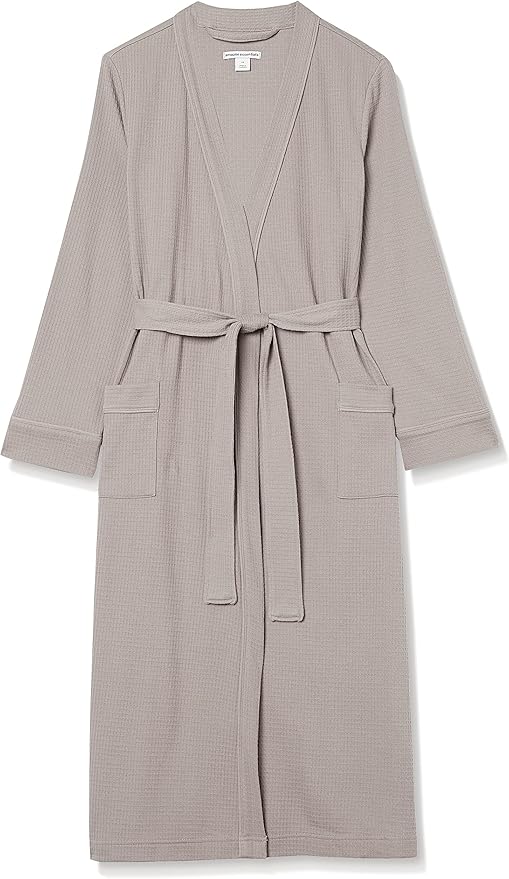 Amazon Essentials Women's Lightweight Waffle Full-Length Robe (Available in Plus Size)