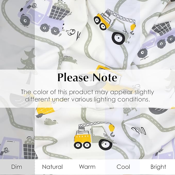 Salt Earth 100% Cotton 210TC Kids Bedsheet, Twin Sheet Set, Toddler Bed, 4-Piece Set – 2 Fitted Sheets & 2 Pillowcases, Themed Toddler Bed Sheets, Cute Kids Bedding (Jungle Safari/Tractor)