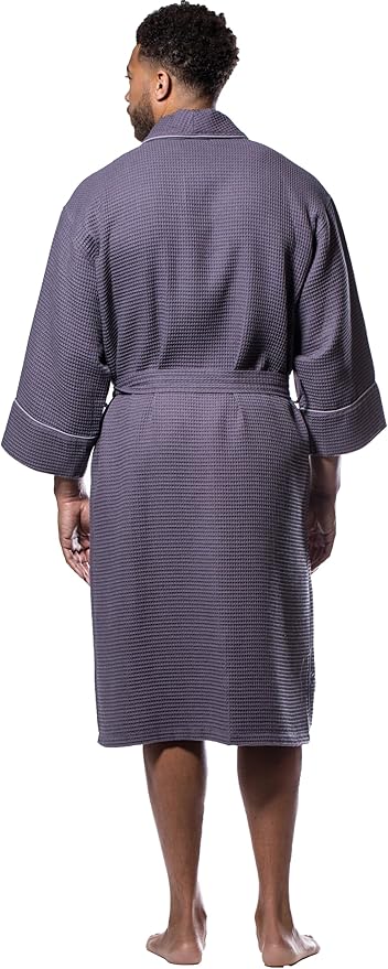 Turquaz Lightweight Full-Length Robes For Women Waffle Kimono Bathrobe - Soft, Fast-Drying, Long-Lasting Cotton Blend Unisex