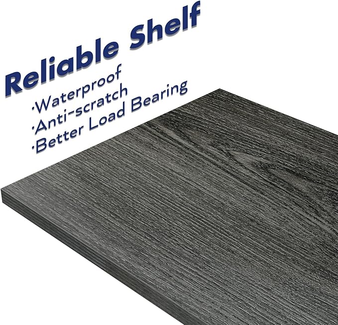 NUMENN 5 Tier Bookshelf, Tall Bookcase Shelf Storage Organizer, Modern Book Shelf for Bedroom, Living Room and Home Office, Dark Grey