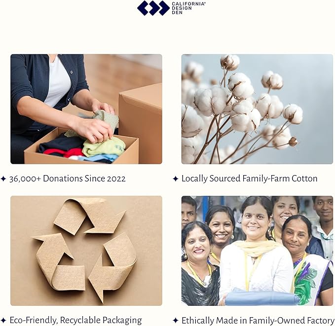 California Design Den Certified 100% Egyptian Cotton Full Size Sheets Set - Crisp Percale Cotton Sheets Full with Deep Pockets, Cool & Durable Luxury Bedding Set - White