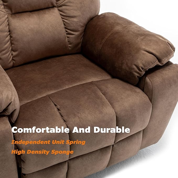 Power Lift Recliner Chair for Elderly, Lazy Boy Recliner Chair with Massage and Heating, 26in Extra Wide Recliner Seat with Cup Holder, Adjustable Electric Reclining Chair for Big Man