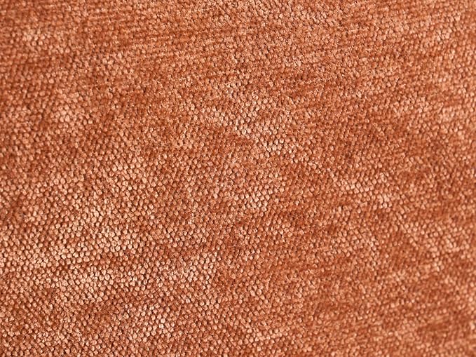 Modern Barrel Accent Chairs Set of 2, Beige Chenille Fabric Armchair for Living Room, Comfy Upholstered Reading Accent Chairs Single Sofa Chair for Bedroom Waiting Room Office, Orange