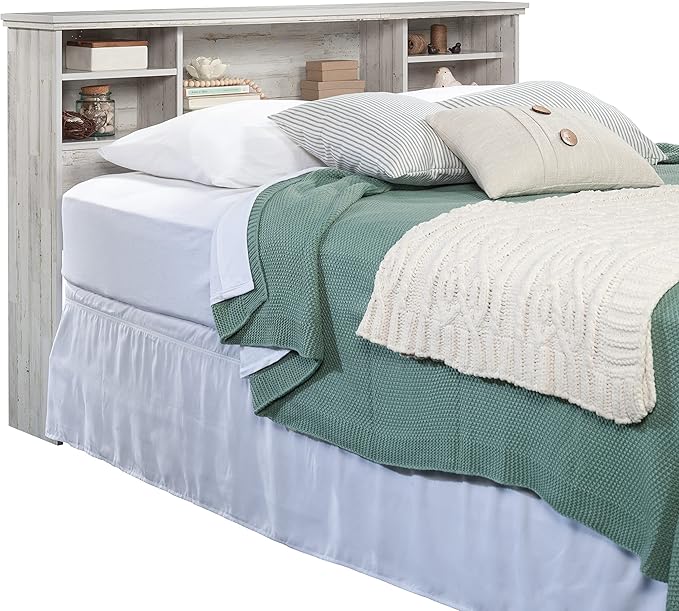 Sauder River Ranch Full-Queen Headboard, White Plank Finish