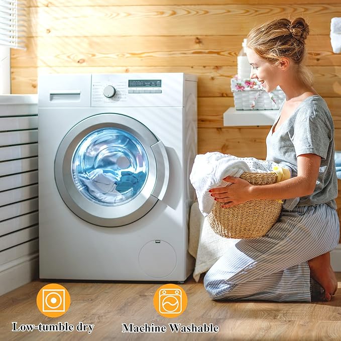 Mattress Pad with 100% Cotton Cover, Down Alternative Bed Pad for Optimum Cushioning & Support, Breathable White Color, Twin XL Size