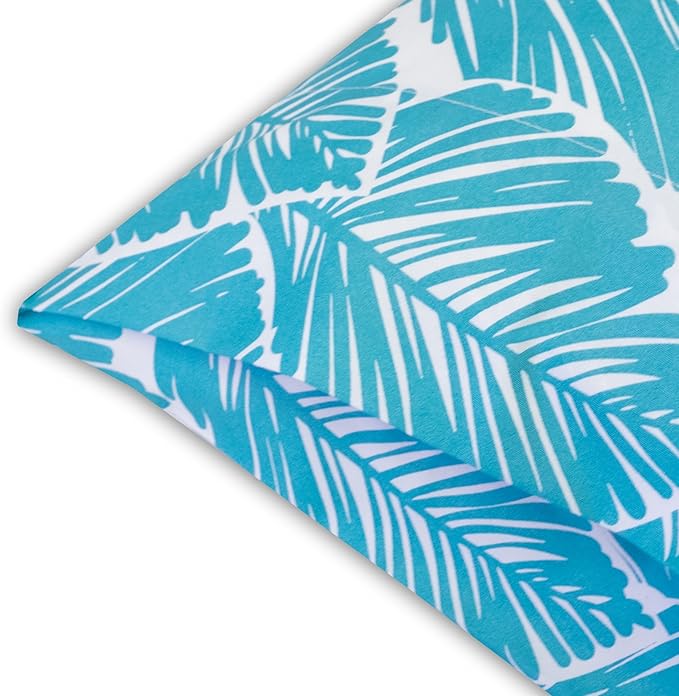 1500 Supreme Collection Extra Soft Tropical Leaf Teal Pattern Sheet Set, King - Luxury Bed Sheets Set with Deep Pocket Wrinkle Free Bedding, Trending Printed Pattern, King Size