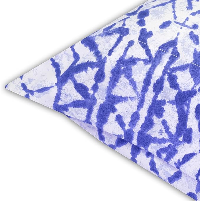 1500 Supreme Collection Extra Soft McKenzie Artful Balanced Light Blue Intricate Pattern Sheet Set, Queen - Luxury Bed Sheets Set with Deep Pocket Wrinkle Free Bedding, Queen