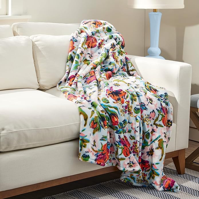 Vera Bradley Women's Fleece Plush Throw Blanket
