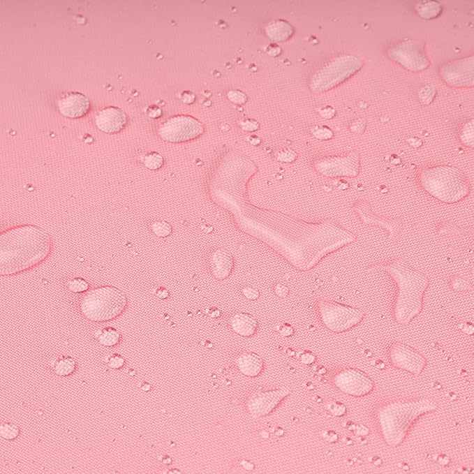 Phantoscope Pack of 2 Outdoor Waterproof Solid Throw Decorative Pillow Cover Decorative Square Outdoor Pillows Cushion Case Patio Pillows for Couch Tent Sunbrella (20''x20'', Pink)