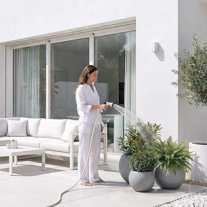 DTY Signature Mount Sherman Modern Indoor Outdoor Fiberstone Sphere Planter, Durable Round Garden Pot, Weather Resistant, Drainage Hole & Rubber Plug, Planter for Christmas Tree - Medium, Gray