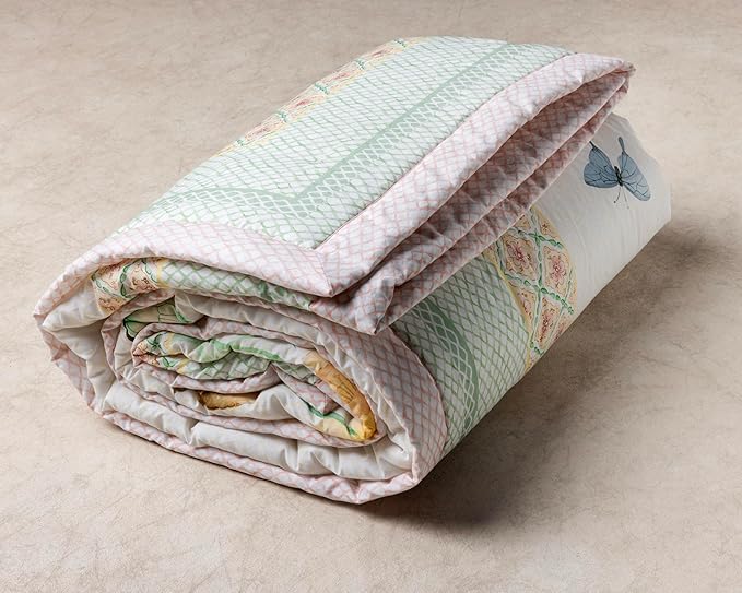 Maison d' Hermine Throw Blanket Lightweight and Breathable Cotton Easter Throw Blanket for Couch Bed Sofa Girls Boys Women Men Gifts Travel Living Room Bedding (50"x60", Easter Dew)