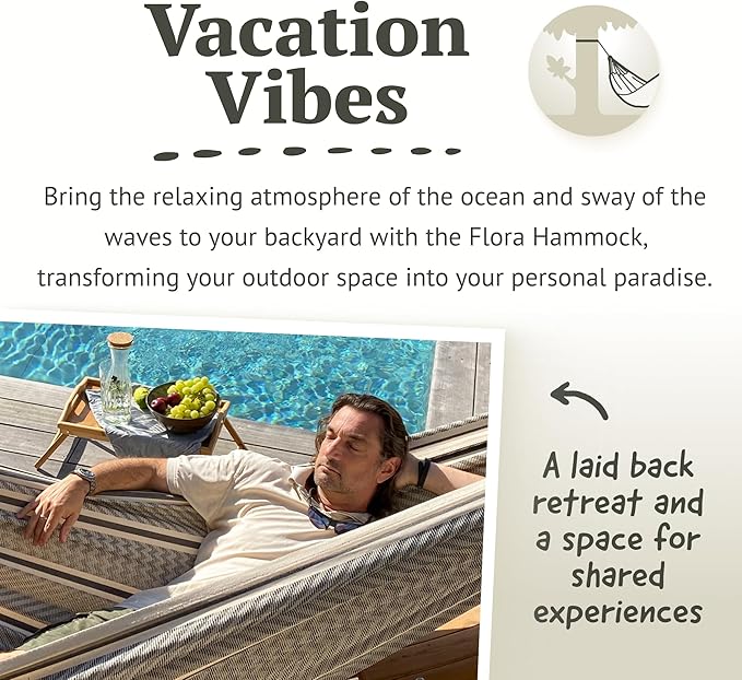 LA SIESTA Flora Zebra Organic Cotton Double Classic Hammock