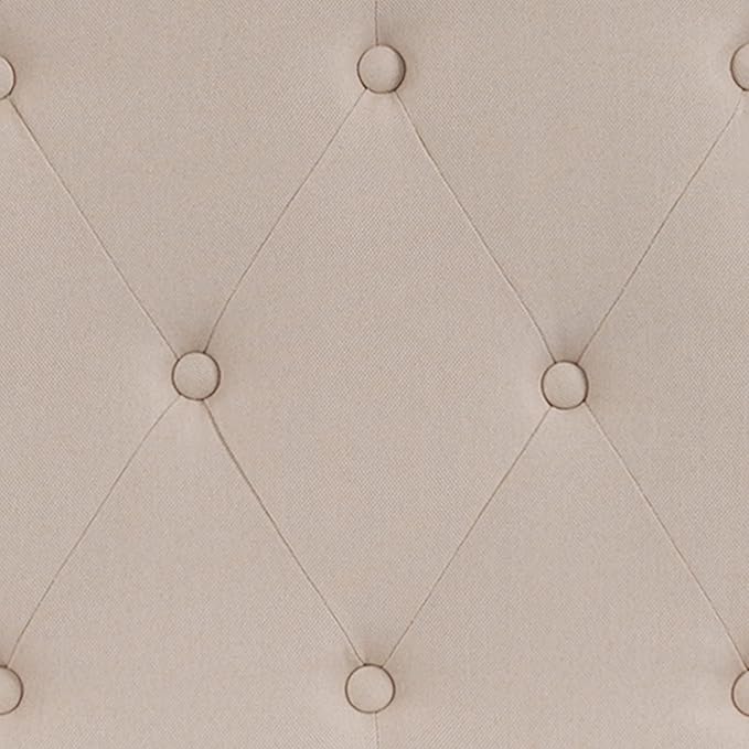 Flash Furniture Cambridge Tufted Upholstered King Size Headboard in Beige Fabric