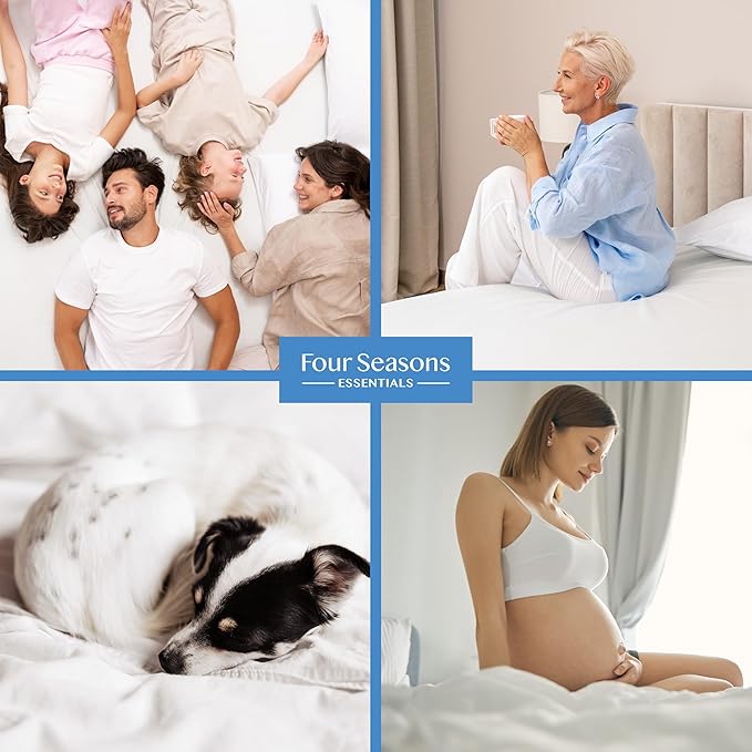 Twin Size Mattress or Box Spring Encasement (5" to 8" Depth) - Waterproof Zippered Protector Hypoallergenic Premium Bed Cover Protects from Dust Allergens