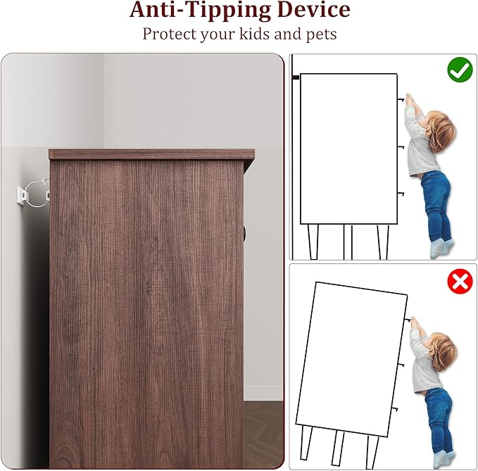 GarveeHome 6 Dresser for Bedroom, 47" Wide Drawer Dresser with Storage Freestanding, Wooden Closet Storage Chest for Living Room, Bedroom, Entryway, Walunt