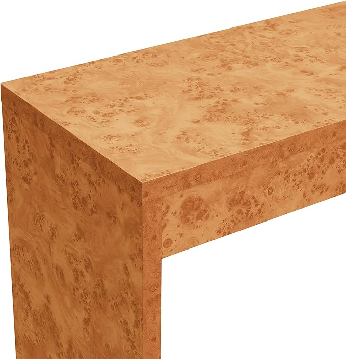 Convenience Concepts Northfield Hall Console Table 48" - Modern, Minimalist Narrow Sofa Display Accent for Contemporary Living Room, Entryway, or Hallway, Light Burl